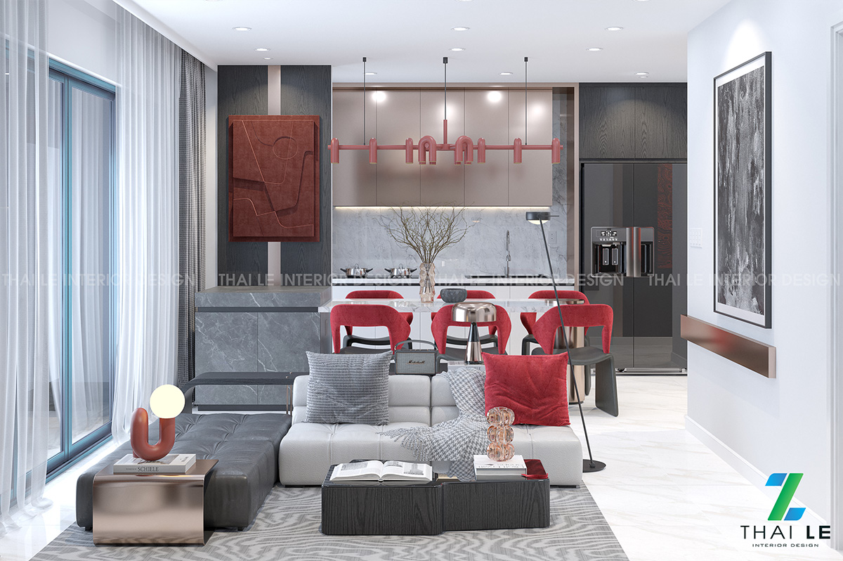 Thiết kế nội thất căn hộ The Ascentia Q.7 - 77m2